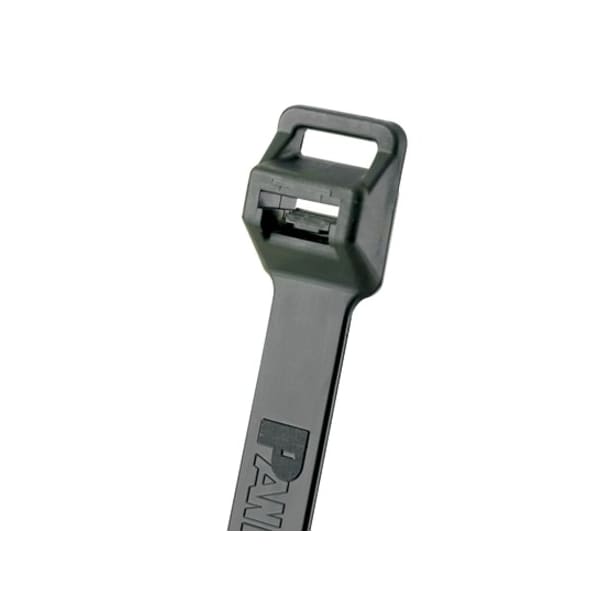 Cable Tie, 22-1/2 in L, 6 in Max Bundle Dia., Black, Nylon 6/6, 250 lb Strength, 100 PK